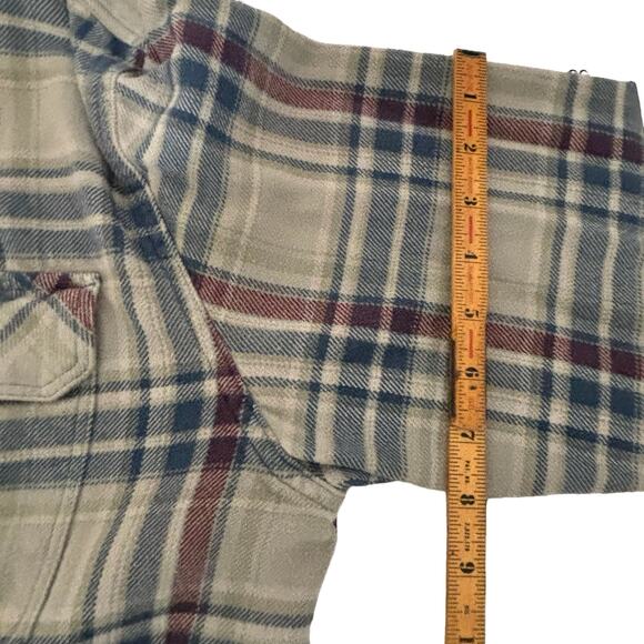 Patagonia Men's Fjord Organic Cotton Plaid Long Sleeve Flannel Shirt Size Large - Picture 7 of 9